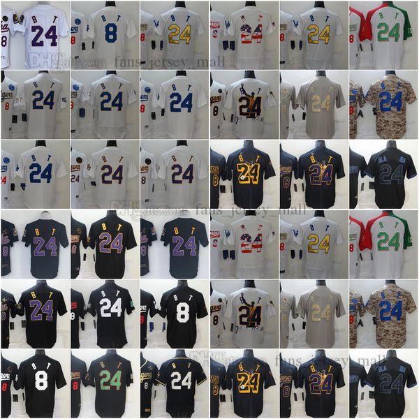 2023 new baseball jersey 8# 24#black mamba dodgers city white green blue stitched jerseys men women youth size s--xxxl, Black
2023 new baseball jersey 8# 24#black mamba dodgers city white green blue stitched jerseys men women youth size s--xxxl, Black