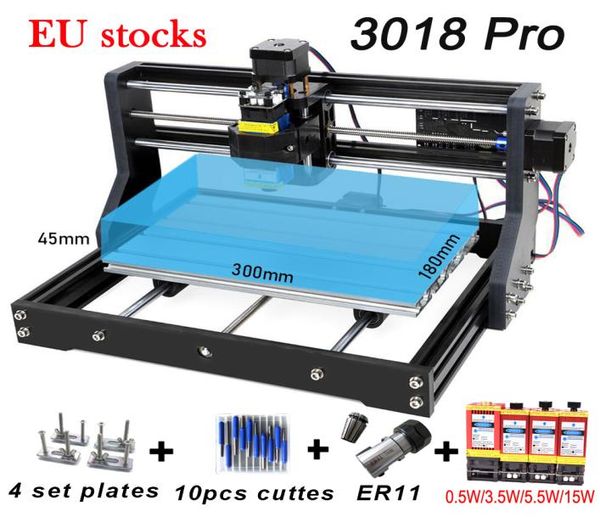 Image of CNC 3018 Pro ER11 DIY Engraving Carving PCB Milling Machine Wood Router Laser GRBL Control EU STOCK1212160