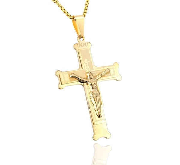 cross pendant necklace men's stainless steel fashion accessories crucifix charm chain for women jewelry gift, Silver
cross pendant necklace men's stainless steel fashion accessories crucifix charm chain for women jewelry gift, Silver