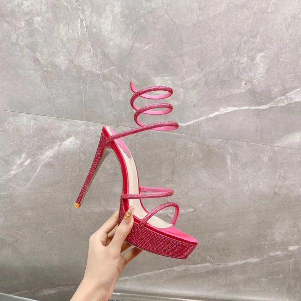 fashion sandals women high heel platform dress shoes rene caovilla new product release 14cm rhinestone decoration party banquet wear summer, Black
fashion sandals women high heel platform dress shoes rene caovilla new product release 14cm rhinestone decoration party banquet wear summer, Black