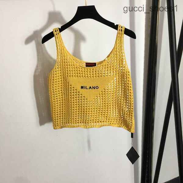 4 colors hollow vests tanks fashion letter embroidery vest summer breathable designer classy girls sling clothing, White
4 colors hollow vests tanks fashion letter embroidery vest summer breathable designer classy girls sling clothing, White
