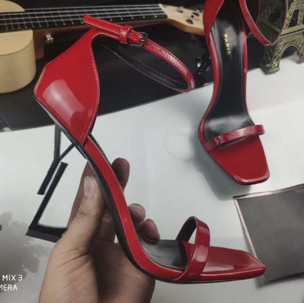 luxury sandals for women designer high heels opyum dress shoes fashion patent leather ankle strap womans sandles, Black
luxury sandals for women designer high heels opyum dress shoes fashion patent leather ankle strap womans sandles, Black