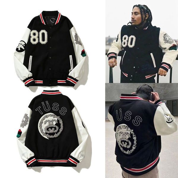 2023 designer new men's jackets fashion hip hop varsity baseball jacket with spring fall streetwear embroidery flocking patchwork dark, Black;brown
2023 designer new men's jackets fashion hip hop varsity baseball jacket with spring fall streetwear embroidery flocking patchwork dark, Black;brown