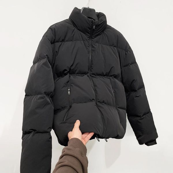 Solid Color Stand Collar Zipper Thick Puffy Coat Winderbreak Down Jacket Cotton Man Representd Oversize Xl, Black
Solid Color Stand Collar Zipper Thick Puffy Coat Winderbreak Down Jacket Cotton Man Representd Oversize Xl, Black