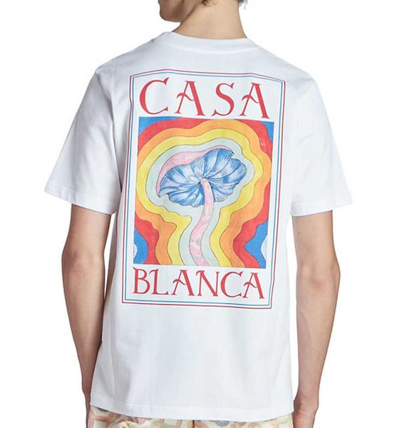 new summer casablanca designer shirt rainbow mushroom 23ss loose and versatile short-sleeve fashion t-shirt casablanc, White;black
new summer casablanca designer shirt rainbow mushroom 23ss loose and versatile short-sleeve fashion t-shirt casablanc, White;black
