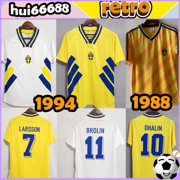 1994 1988 retro sweden soccer jerseys 94 brolin dahlin larsson schwarz mild limpar andersson ingesson classic 1988 home ibrahimovic berg sve, Black;yellow
1994 1988 retro sweden soccer jerseys 94 brolin dahlin larsson schwarz mild limpar andersson ingesson classic 1988 home ibrahimovic berg sve, Black;yellow