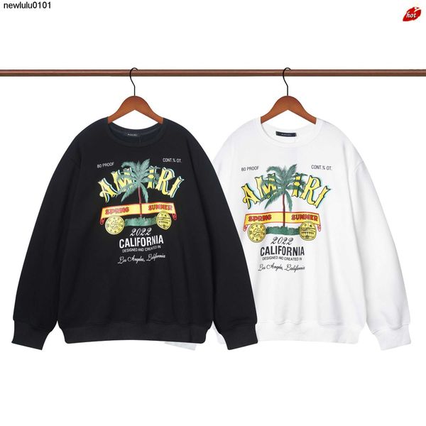 designer sweater trend crew neck amirs autumn and winter new coconut letter printing casual men and women's sweater, Black
designer sweater trend crew neck amirs autumn and winter new coconut letter printing casual men and women's sweater, Black