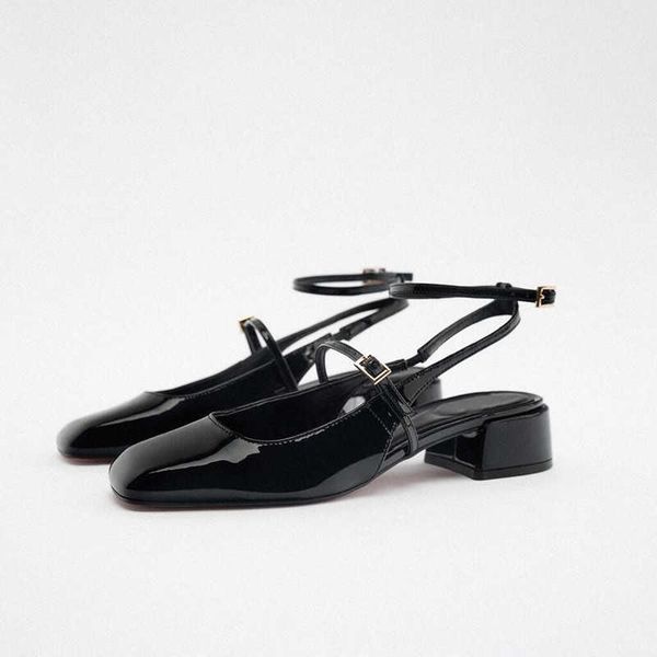 sandals womans patent leather flats shoes squared toe flat office lady block heel women ankle strap slingbacks 230406, Black
sandals womans patent leather flats shoes squared toe flat office lady block heel women ankle strap slingbacks 230406, Black