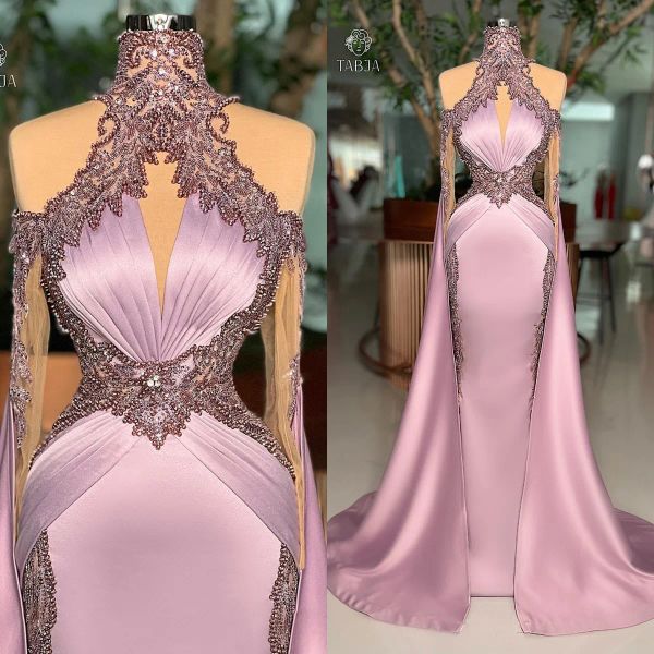 2023 mermaid prom dresses crystals beaded long sleeves overskirt satin custom made ruched evening party gowns vestidos plus size, Black
2023 mermaid prom dresses crystals beaded long sleeves overskirt satin custom made ruched evening party gowns vestidos plus size, Black