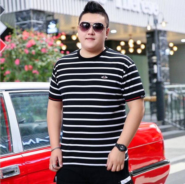 men's t-shirts trendy boys' plus size short sleeve striped round neck t-shirt extra large popular half sleeve t-shirt 2xl-7xl, White;black
men's t-shirts trendy boys' plus size short sleeve striped round neck t-shirt extra large popular half sleeve t-shirt 2xl-7xl, White;black