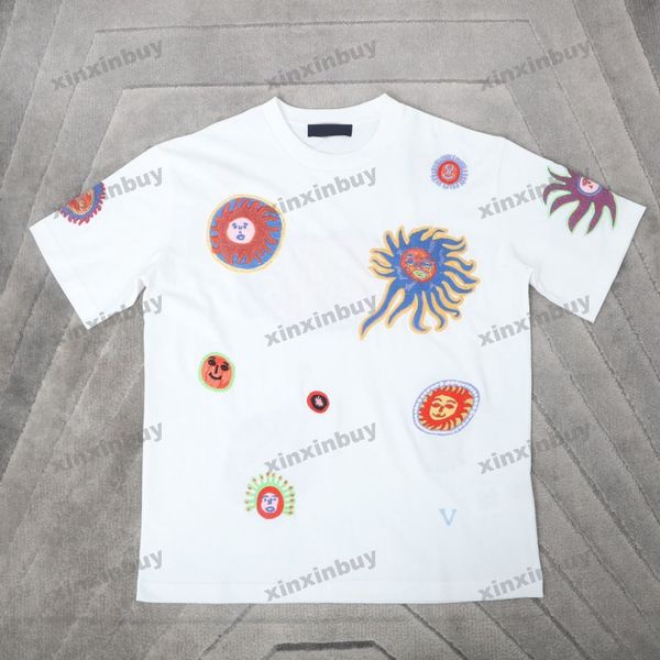 xinxinbuy men designer tee t shirt 23ss paris face pattern embroidery short sleeve cotton women black white blue gray xs-l, Black;brown
xinxinbuy men designer tee t shirt 23ss paris face pattern embroidery short sleeve cotton women black white blue gray xs-l, Black;brown