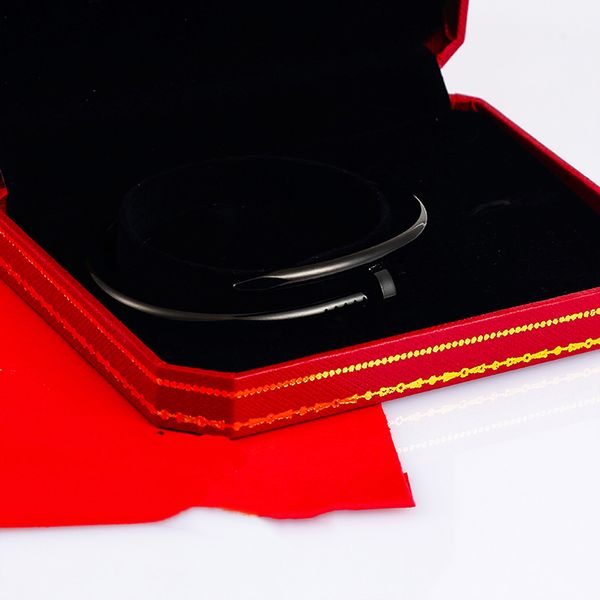 love bangles bracelets for women men nail-shaped opening ladies bracelet titanium diamond bangle brand with joker fashion jewelry valentines, Black 
love bangles bracelets for women men nail-shaped opening ladies bracelet titanium diamond bangle brand with joker fashion jewelry valentines, Black