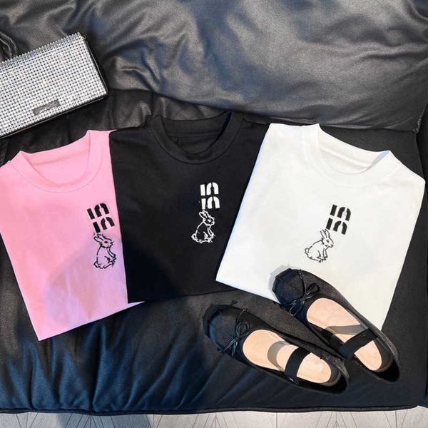 23ss new short sleeved t shirt pure cotton t shirt designer t shirts rabbit letter embroidery pullover fashion sweatshirt, White
23ss new short sleeved t shirt pure cotton t shirt designer t shirts rabbit letter embroidery pullover fashion sweatshirt, White