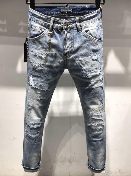 casual d2 dsq dsquare phantom turtle classic fashion man jeans hip hop rock moto mens design ripped jeans distressed skinny denim biker jean, Blue
casual d2 dsq dsquare phantom turtle classic fashion man jeans hip hop rock moto mens design ripped jeans distressed skinny denim biker jean, Blue
