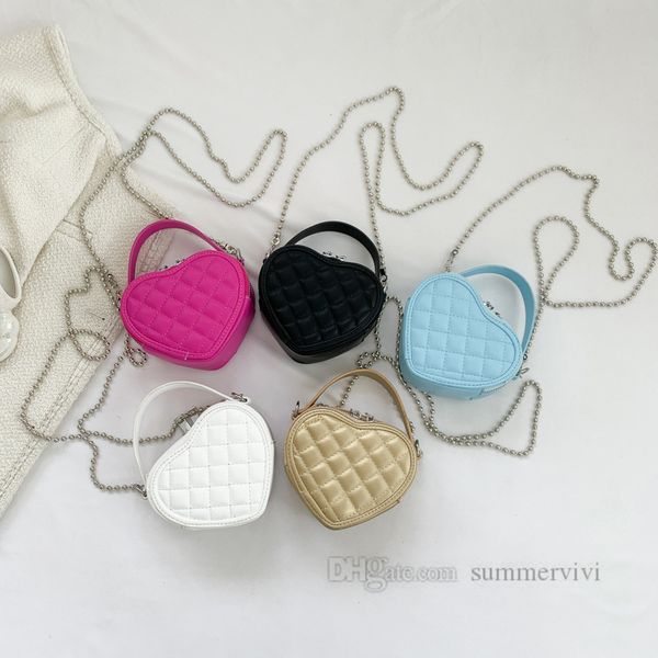 girls love heart handbags kids diamond lattice quilted single shoulder bags lady style children metals chain crossbody bag z1381, Black
girls love heart handbags kids diamond lattice quilted single shoulder bags lady style children metals chain crossbody bag z1381, Black