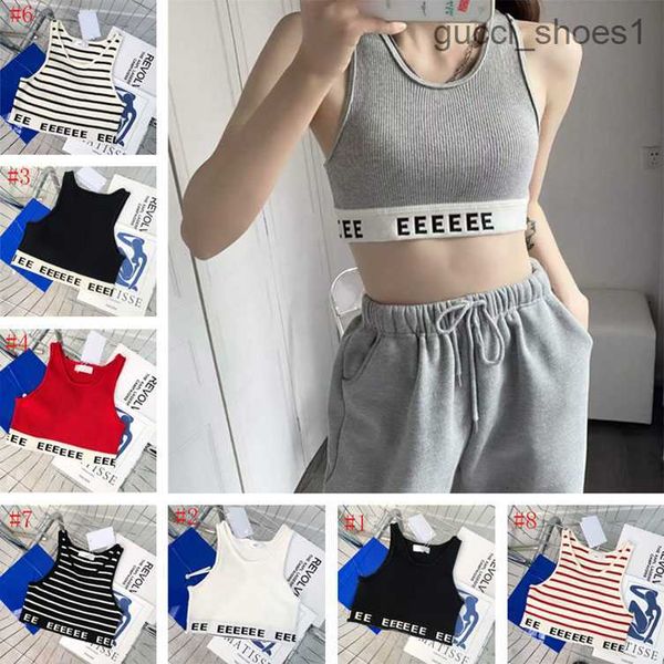sleeveless vest designers letter t shirts womens clothing fashion ladies beach tanks for vacation, White
