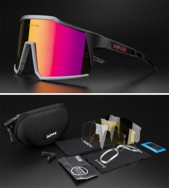 Image of Kapvoe Cycling Glasses Road Cycling Goggles Outdoor UV400 Cycling Sunglasses Sports Protection MTB Road Mountain Bicycle Glasses 27577980