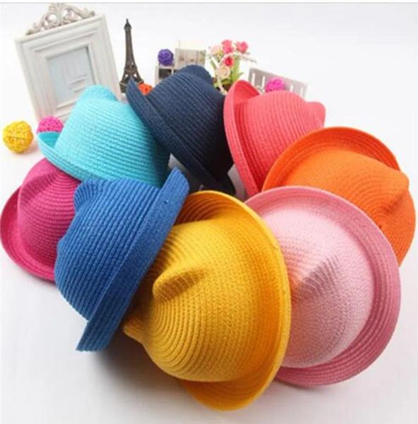 straw hats kids character ear decoration summer cap baby sun hat for girl boys bucket cap for children hat beach panama caps, Yellow
straw hats kids character ear decoration summer cap baby sun hat for girl boys bucket cap for children hat beach panama caps, Yellow