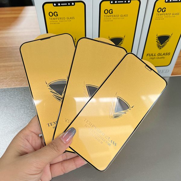 Image of Screen Protector For Samsung Galaxy A05S A05 A15 A25 A04 A14 A24 A34 A54 A03 A13 A23 A33 A53 A73 Golden Armor OG Tempered Glass Full Glue Coverage Proof Cover Film