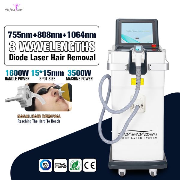 3 wavelength laser hair removal machine 755nm 808nm 1064nm eliminate hairs diode lasers 1600w, Black
3 wavelength laser hair removal machine 755nm 808nm 1064nm eliminate hairs diode lasers 1600w, Black
