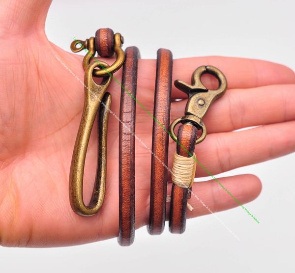 keychains lanyards 30" retro brown handmade long punk biker motocycle trucker 7*5mm thick plain leather keychain jean wallet chain with, Silver
keychains lanyards 30" retro brown handmade long punk biker motocycle trucker 7*5mm thick plain leather keychain jean wallet chain with, Silver
