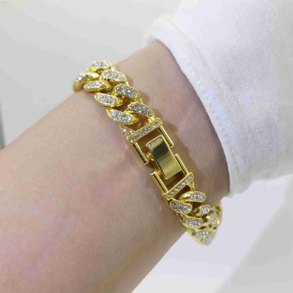 punk brass men hips hops iced out cuban chain 13mm set rhinestone gold plated necklace, Silver
punk brass men hips hops iced out cuban chain 13mm set rhinestone gold plated necklace, Silver