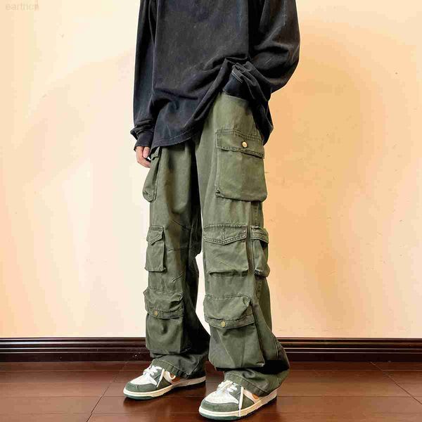 cargo pants multi-pockets tooling pant harajuku men's vintage loose wide leg pants streetwear casual hip-hop mopping trousers, Black
cargo pants multi-pockets tooling pant harajuku men's vintage loose wide leg pants streetwear casual hip-hop mopping trousers, Black