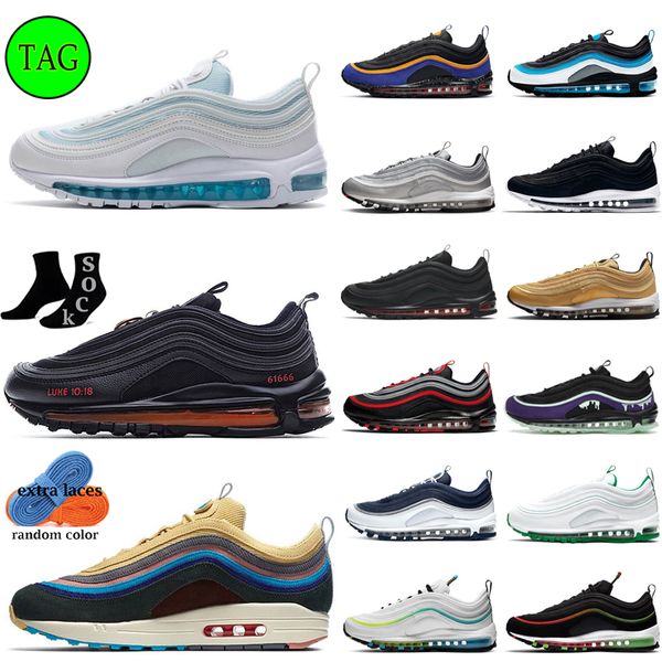 wholesale running shoes 97 97s mens women sneakers desingner trainers flat bottom triple black white sillver bullet jesus satan light bone p
wholesale running shoes 97 97s mens women sneakers desingner trainers flat bottom triple black white sillver bullet jesus satan light bone p