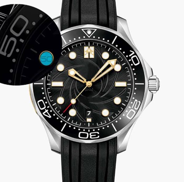 luxury watches 50th limited men's automatic mechanical watch ceramic bezel black dial 300 wristwatches wistwatch james bond rubber stra, Slivery;brown
luxury watches 50th limited men's automatic mechanical watch ceramic bezel black dial 300 wristwatches wistwatch james bond rubber stra, Slivery;brown