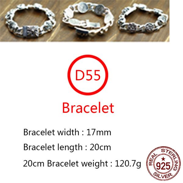 d55 s925 sterling silver bracelet personalized fashion cross flower multi element couple jewelry punk hip hop style jewelry gift for lovers, Golden;silver
d55 s925 sterling silver bracelet personalized fashion cross flower multi element couple jewelry punk hip hop style jewelry gift for lovers, Golden;silver