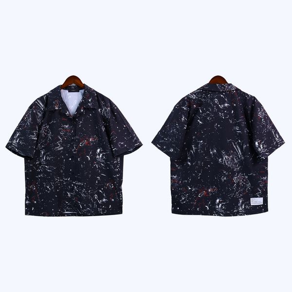 2023ss graffiti print short sleeve shirt men's quality fashion streetwear beach shirt, White;black
2023ss graffiti print short sleeve shirt men's quality fashion streetwear beach shirt, White;black
