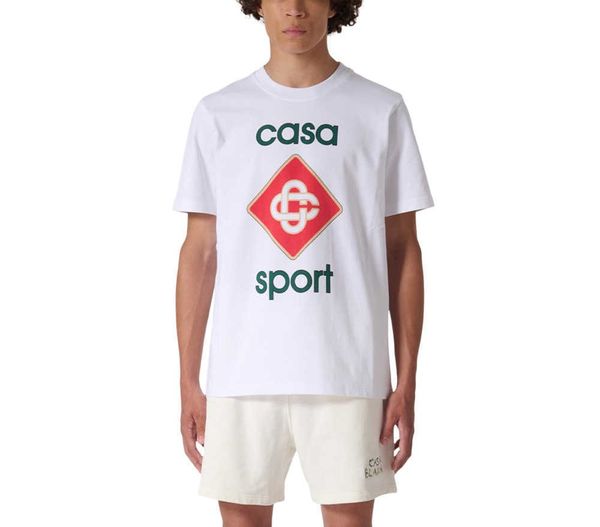 summer casablanca designer shirt slogan print 23ss loose and versatile short-sleeve fashion t-shirt casablanc, White;black
summer casablanca designer shirt slogan print 23ss loose and versatile short-sleeve fashion t-shirt casablanc, White;black