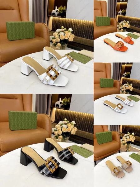 2023 luxury designer slippers women's sandals beach brown leather sandals women's high heels shoes with orange boxes and dust bags, Black
2023 luxury designer slippers women's sandals beach brown leather sandals women's high heels shoes with orange boxes and dust bags, Black