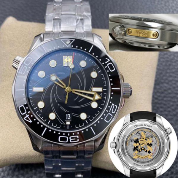 luxury watches 50th limited men's automatic mechanical watches ceramic bezel 300 wristwatches wistwatch james bond, Slivery;brown
luxury watches 50th limited men's automatic mechanical watches ceramic bezel 300 wristwatches wistwatch james bond, Slivery;brown
