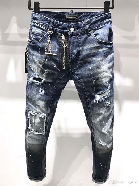 d2 phantom turtle classic fashion man jeans hip hop rock moto mens casual design ripped jeans distressed skinny denim biker jeans 6 fnu, Blue
d2 phantom turtle classic fashion man jeans hip hop rock moto mens casual design ripped jeans distressed skinny denim biker jeans 6 fnu, Blue