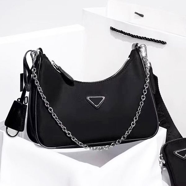 Women Nylon Designer Bag Pure Color Casual Handbags Fashion 3 Pcs Hobo Crossbody Bag Interior Large Capacity Shoulder Bags Free Shipping, C7
Women Nylon Designer Bag Pure Color Casual Handbags Fashion 3 Pcs Hobo Crossbody Bag Interior Large Capacity Shoulder Bags Free Shipping, C7