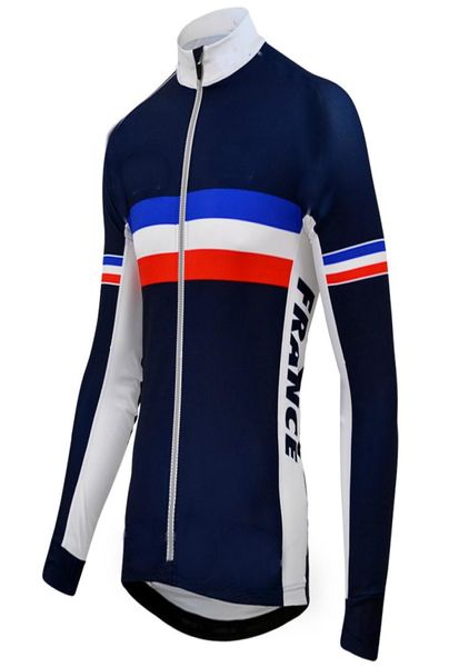 Image of France men039s cycling jerseys Pro team long sleeve quick dry cloth MTB Ropa Ciclismo 100 Polyester cycling clothing For Mans1974791