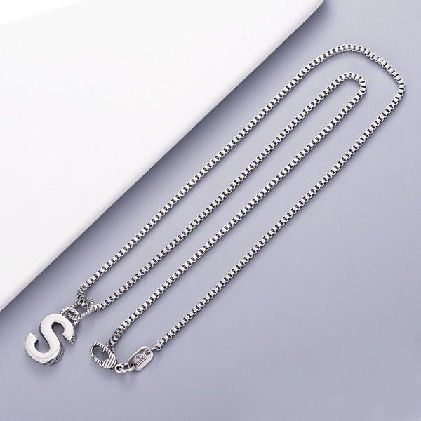 new necklaces men and women letter pendant necklace fashion designer design stainless steel nail necklaces, Silver
new necklaces men and women letter pendant necklace fashion designer design stainless steel nail necklaces, Silver