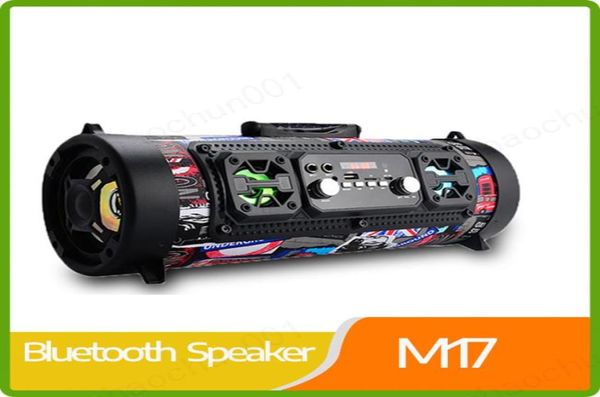 Image of Portable Speakers CHM17 Bluetooth speaker wireless LED colorful light barrel microphone Outdoor portable subwoofer support Blueto5957058