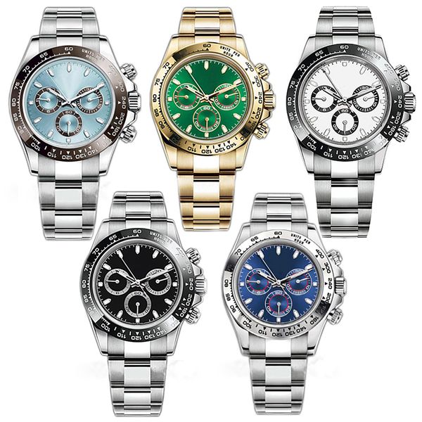 

Luxury men's watch 40mm automatic mechanical gold sapphire crystal designer watch 904L stainless steel panda dial Montre De Luxe watch dhgates watch jason 007