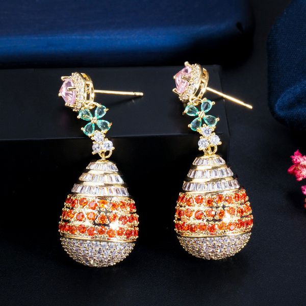 charm noble diamond earring designer for woman party colorful aaa cubic zirconia south american copper long dangle womens 18k gold earrings, Golden
charm noble diamond earring designer for woman party colorful aaa cubic zirconia south american copper long dangle womens 18k gold earrings, Golden