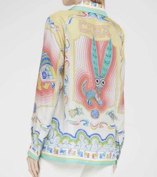 casablanca designer shirt men and women original product gradient owl rabbit couple white twill silk long sleeve shirt, White;black
casablanca designer shirt men and women original product gradient owl rabbit couple white twill silk long sleeve shirt, White;black