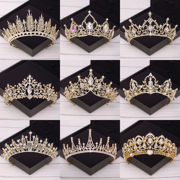 wedding hair jewelry bridal crown golden wedding hair accessories crystal rhinestone bride wedding tiaras and crowns headpiece diadema hair, Slivery;golden
wedding hair jewelry bridal crown golden wedding hair accessories crystal rhinestone bride wedding tiaras and crowns headpiece diadema hair, Slivery;golden