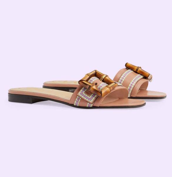 luxury summer bamboo buckle sandals shoes women's interlocking house cut-out slide flats leather beach casual ladies slippers comfort f, Black
luxury summer bamboo buckle sandals shoes women's interlocking house cut-out slide flats leather beach casual ladies slippers comfort f, Black