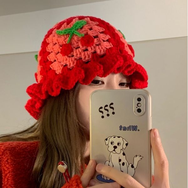 wide brim hats bucket hats ins hollow cherry knitted fisherman hats for women handmade red matching basin hat spring summer sun hat 230408, Blue;gray
wide brim hats bucket hats ins hollow cherry knitted fisherman hats for women handmade red matching basin hat spring summer sun hat 230408, Blue;gray