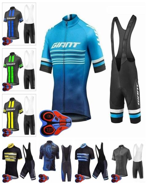 Image of Team mens summer Cycling Short Sleeve Jersey 9D Bib Shorts Set Breathable Bicycle clothing outdoor sportwear Ropa Ciclismo F5705072