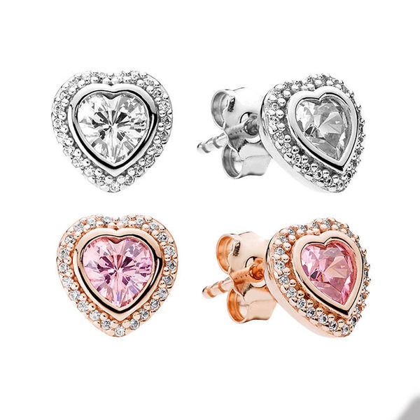 cz diamond love heart stud earring for pandora authentic sterling silver womens wedding designer earrings girlfriend gift engagement earring, Golden;silver
cz diamond love heart stud earring for pandora authentic sterling silver womens wedding designer earrings girlfriend gift engagement earring, Golden;silver