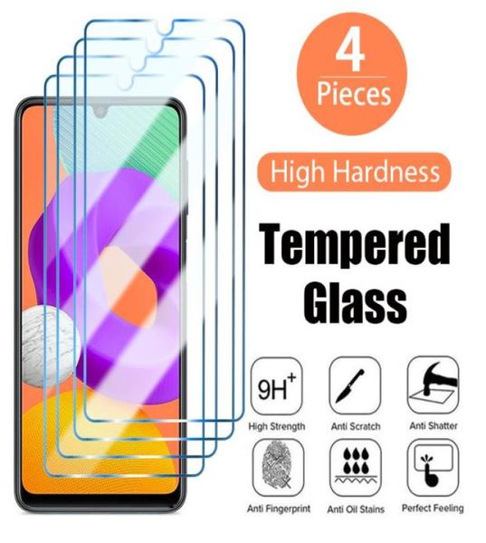 Image of 4PCS Screen Protector on Samsung galaxy A52 A12 A32 A22 5G Tempered Glass For A72 A51 A41 A31 A70 A40 phone glass6675059