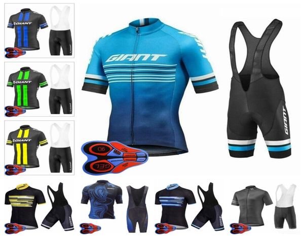 Image of Team mens summer Cycling Short Sleeve Jersey 9D Bib Shorts Set Breathable Bicycle clothing outdoor sportwear Ropa Ciclismo F2350121