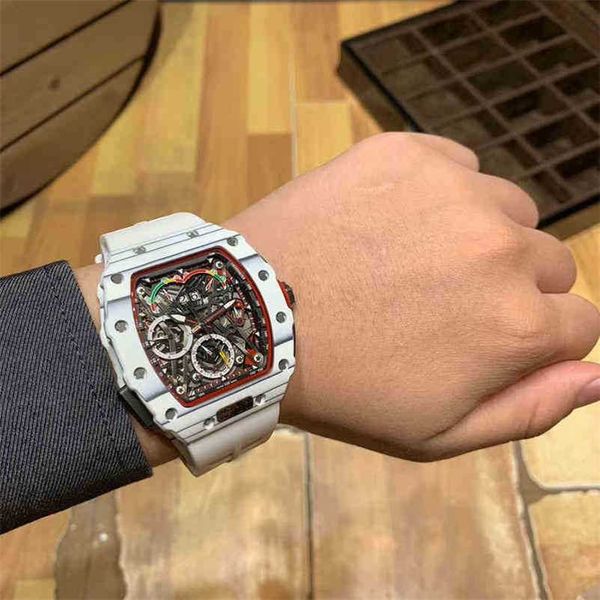 super mechanical chronograph wrist watches rm50-03 designer luxury wine barrel carbon fiber movement amazing high quality, Slivery;brown
super mechanical chronograph wrist watches rm50-03 designer luxury wine barrel carbon fiber movement amazing high quality, Slivery;brown